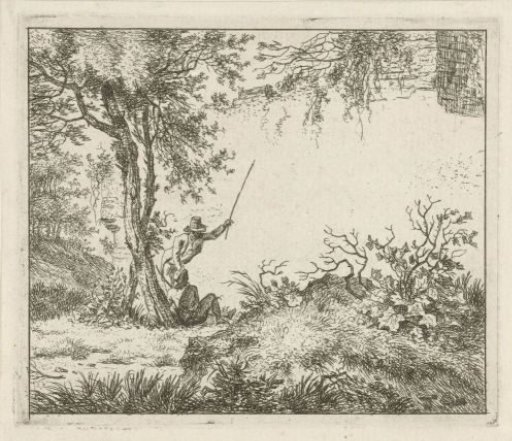 Two men by a wall