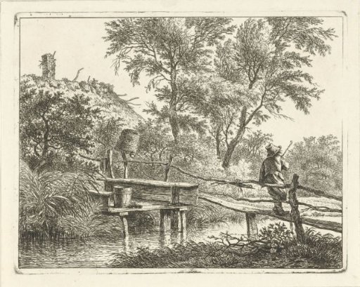 Man on a bridge
