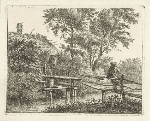 Man on a bridge