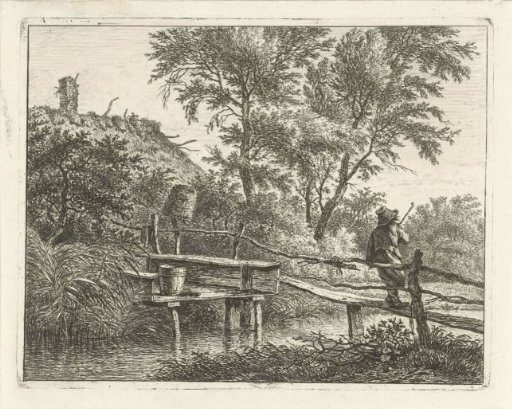 Man on a bridge