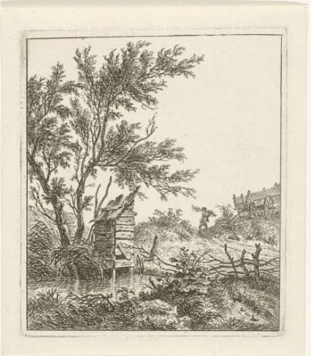 Landscape with a wood gatherer