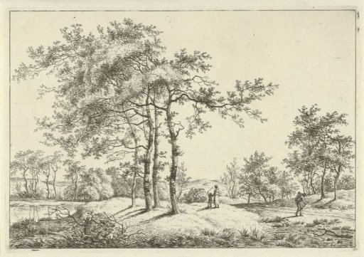 Landscape with a mother and child