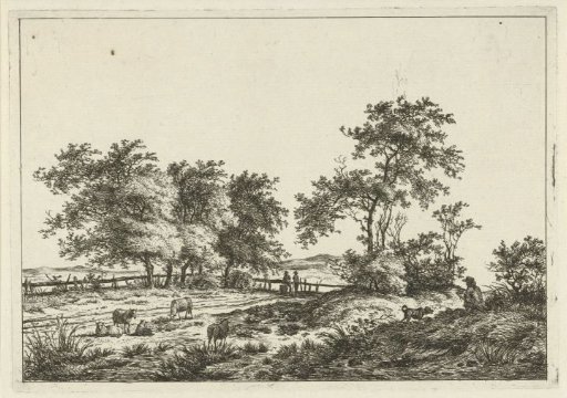Landscape with a Sketcher and Dog