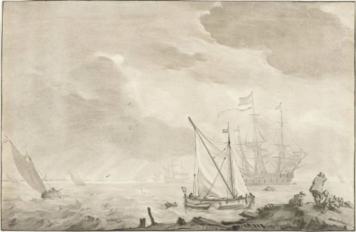 Warship at the Beach