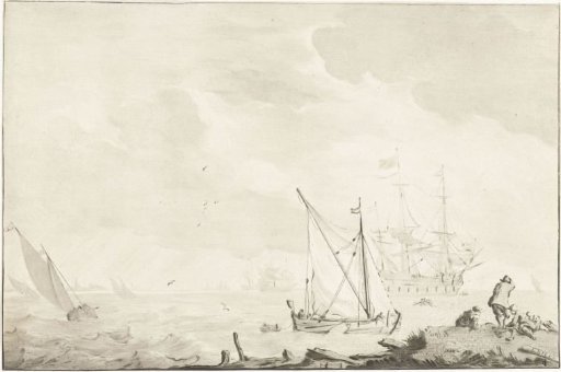 Warship at the Beach