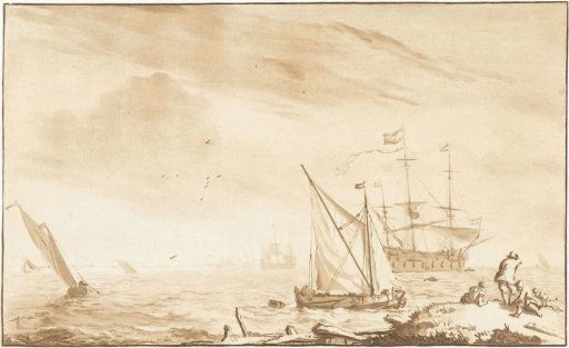 Warship at the Beach