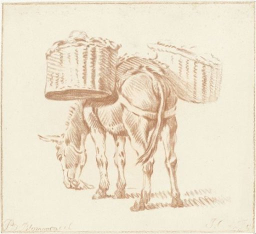 Loaded donkey