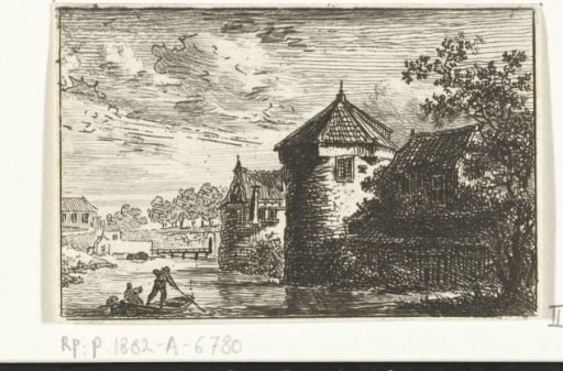 View of the City Ramparts of Utrecht from the City Outer Moat