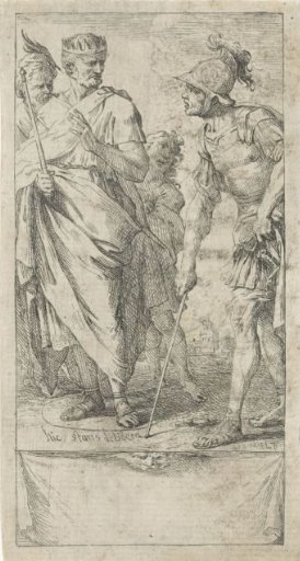 Popilius Laenas draws a circle