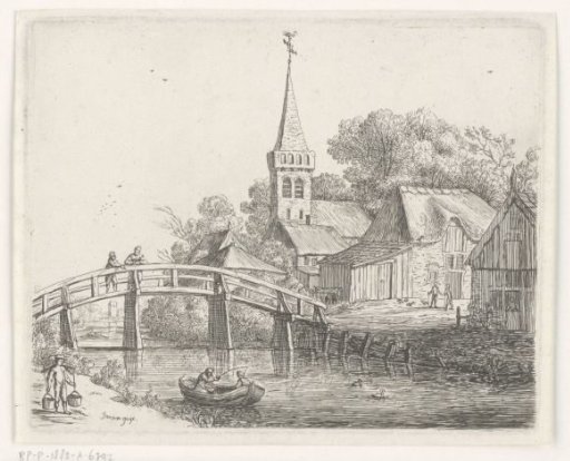 Landscape with Wooden Bridge