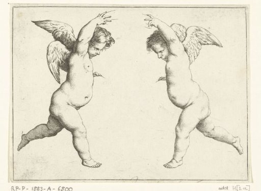 Two Angels Facing Each Other