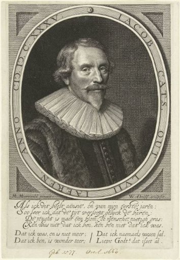 Portrait of Jacob Cats, aged 57