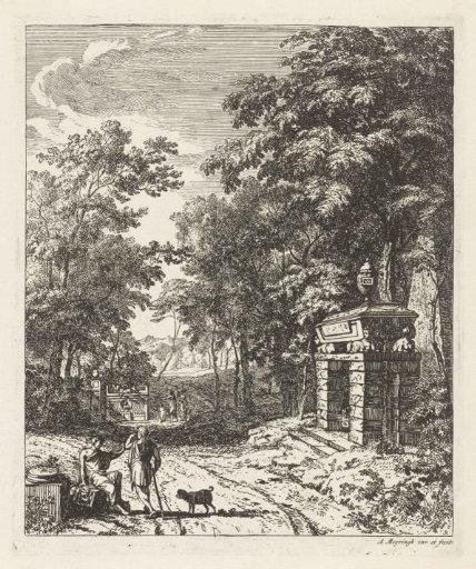 Two People at a Tomb
