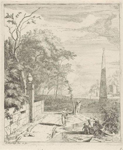 Landscape with an Obelisk