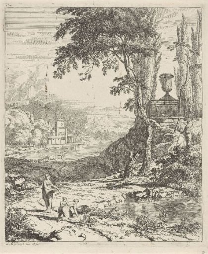 Landscape with Flower-Picking Women