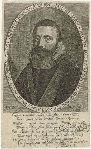 Portrait of Johannes Gerhardia Besten