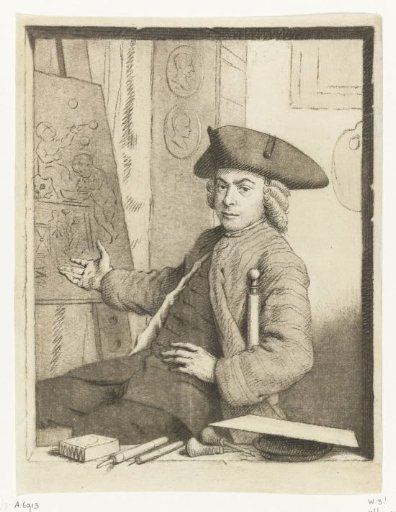 Self-portrait of Cornelis van Noorde