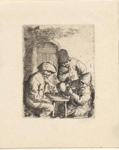 Three men and an empty jug