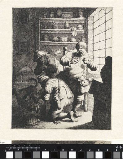 Surgeon and a patient in an interior
