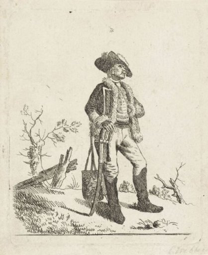 Landscape with a soldier