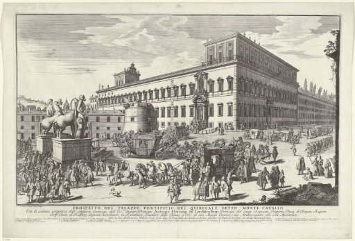 View of the Palazzo del Quirinale on the Quirinal in Rome
