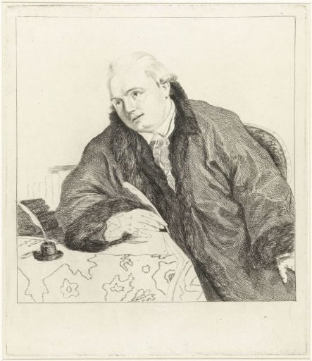 Portrait of the composer and etcher Johan Antoni Kauclitz Colizzi