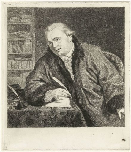 Portrait of the composer and etcher Johan Antoni Kauclitz Colizzi