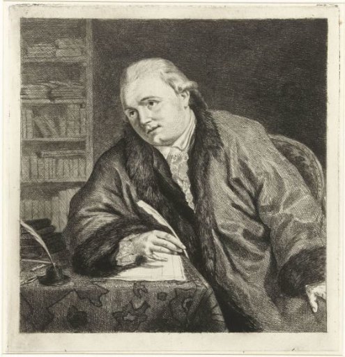 Portrait of the composer and etcher Johan Antoni Kauclitz Colizzi