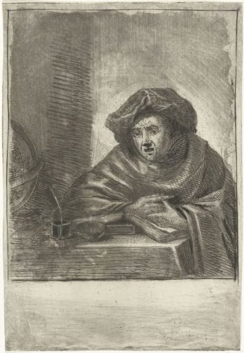 Scholar in his study