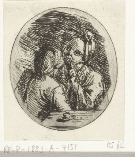 Man and woman in conversation