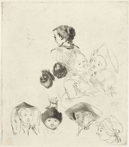Study sheet with ten heads