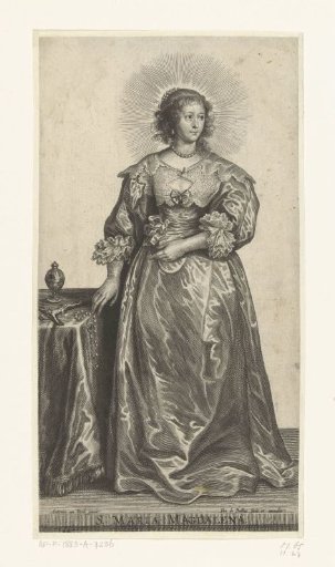 Mary Magdalene as a richly dressed woman before conversion