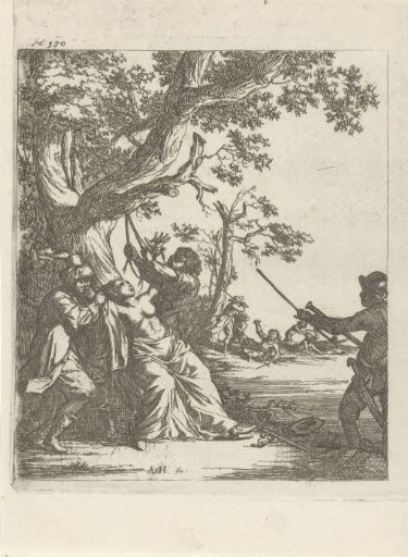 Torture of a half-naked woman