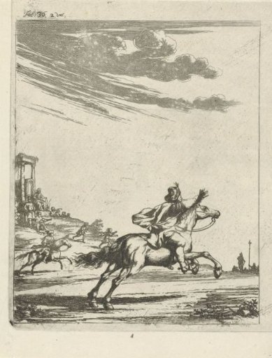 Horsemen in a landscape