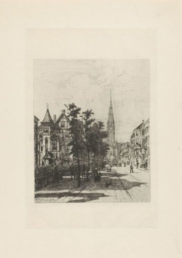 View of the Vondelstraat in Amsterdam