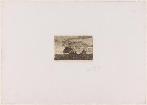 Seascape with two sailing ships