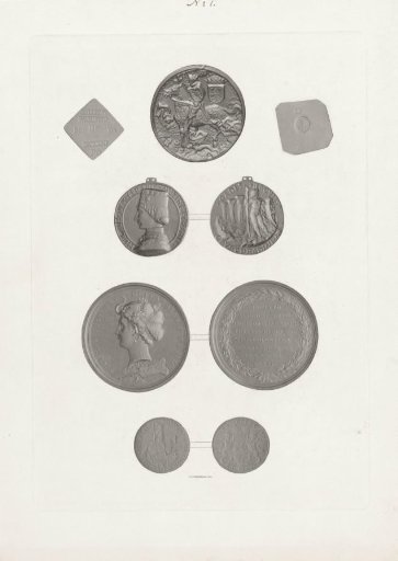 Various coins and medals