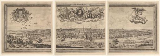 View of Brussels, consisting of three parts