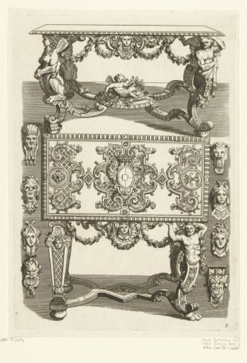 Two tables with variants for the supports