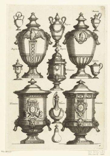 Twelve designs for goldsmith work