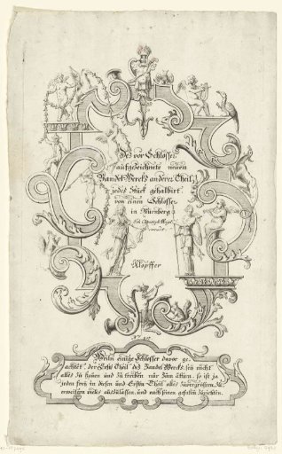 Title page: Des vor Schlosser aufgezeichnete neuen Bandel-Wercks anderer Theil (...)