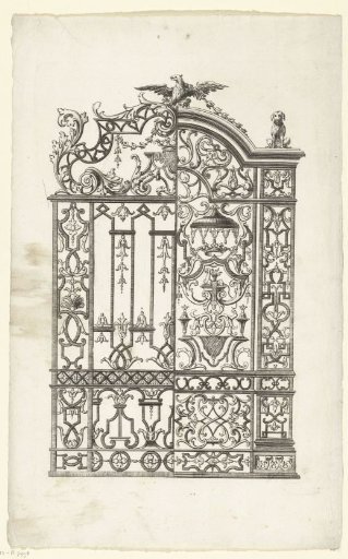 Scrollwork with leafy tendrils