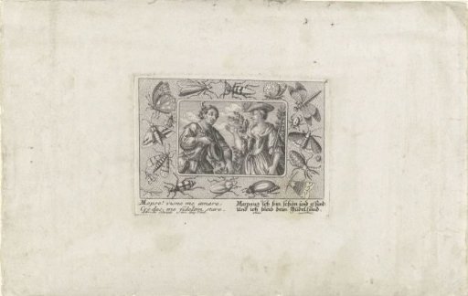 A man attempts to court a woman