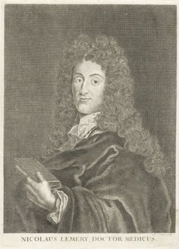 Portrait of the French chemist Nicolas Lemery