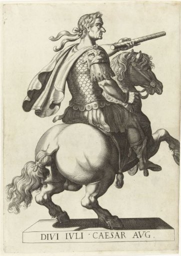 Equestrian portrait of Emperor Julius Caesar