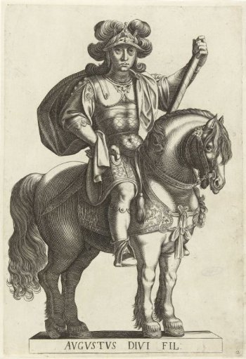 Equestrian portrait of Emperor Augustus
