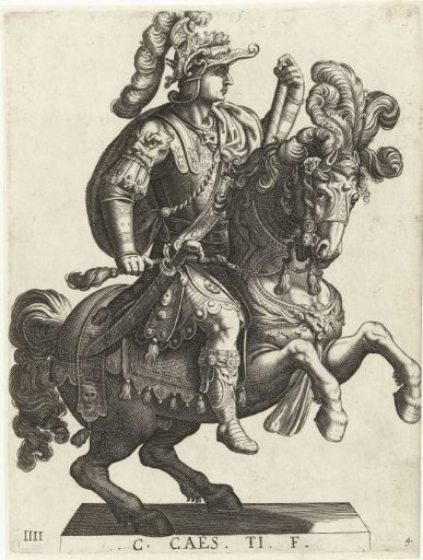 Equestrian portrait of a Roman emperor