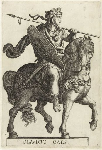 Equestrian portrait of Emperor Claudius