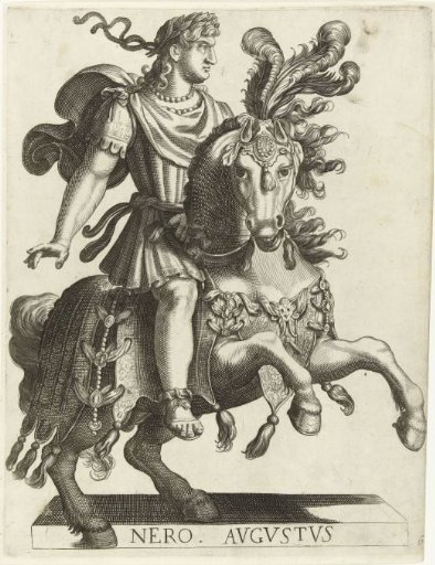 Equestrian portrait of Emperor Nero