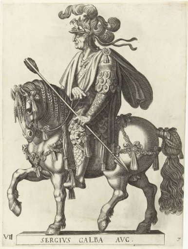 Equestrian portrait of Emperor Galba